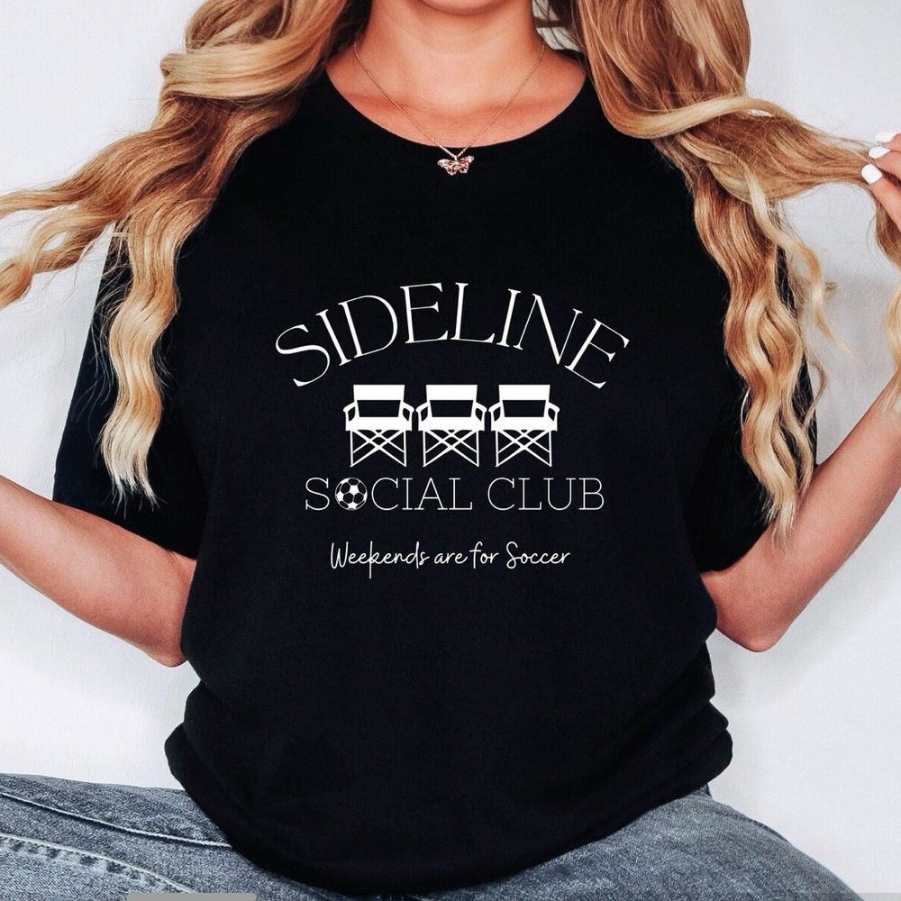 Soccer Sideline Social Club T-Shirt - Picture 2 of 3